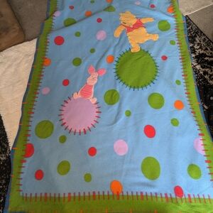 & Other Stories Blue and Green Blanket with Character Design